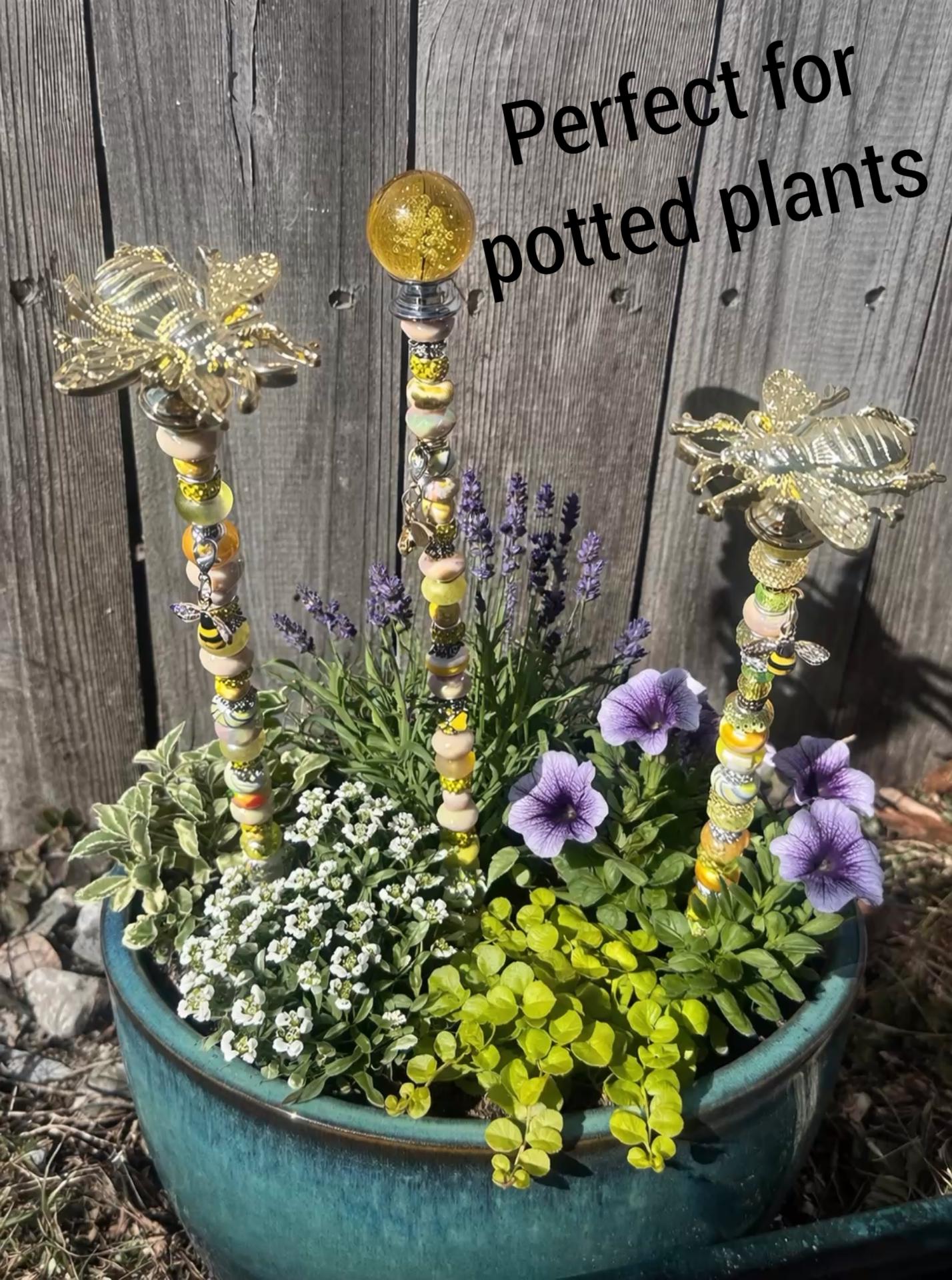 Garden wands Handcrafted • Sparkling • Whimsical • One-of-a-Kind
