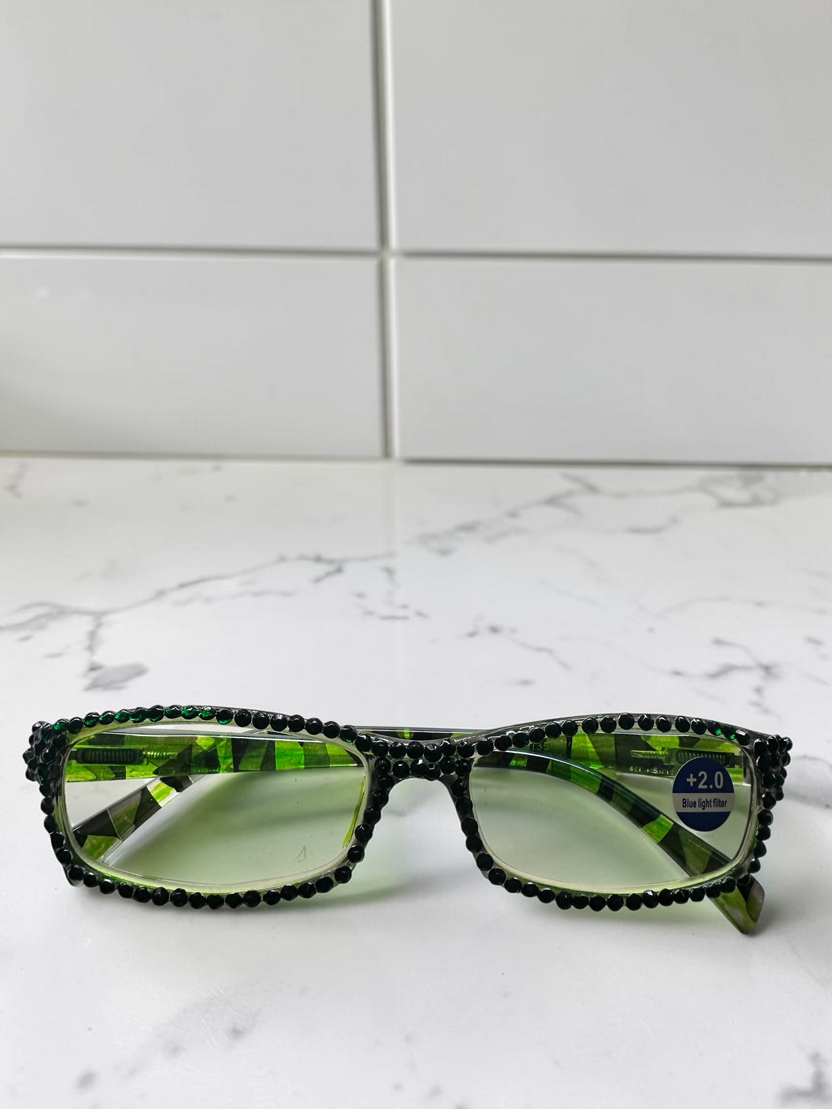 European Crystal Reading Glasses – Bling Rhinestone Readers +1.00–3.25 – Sparkly Eye Eyewear, Includes Care Kit
