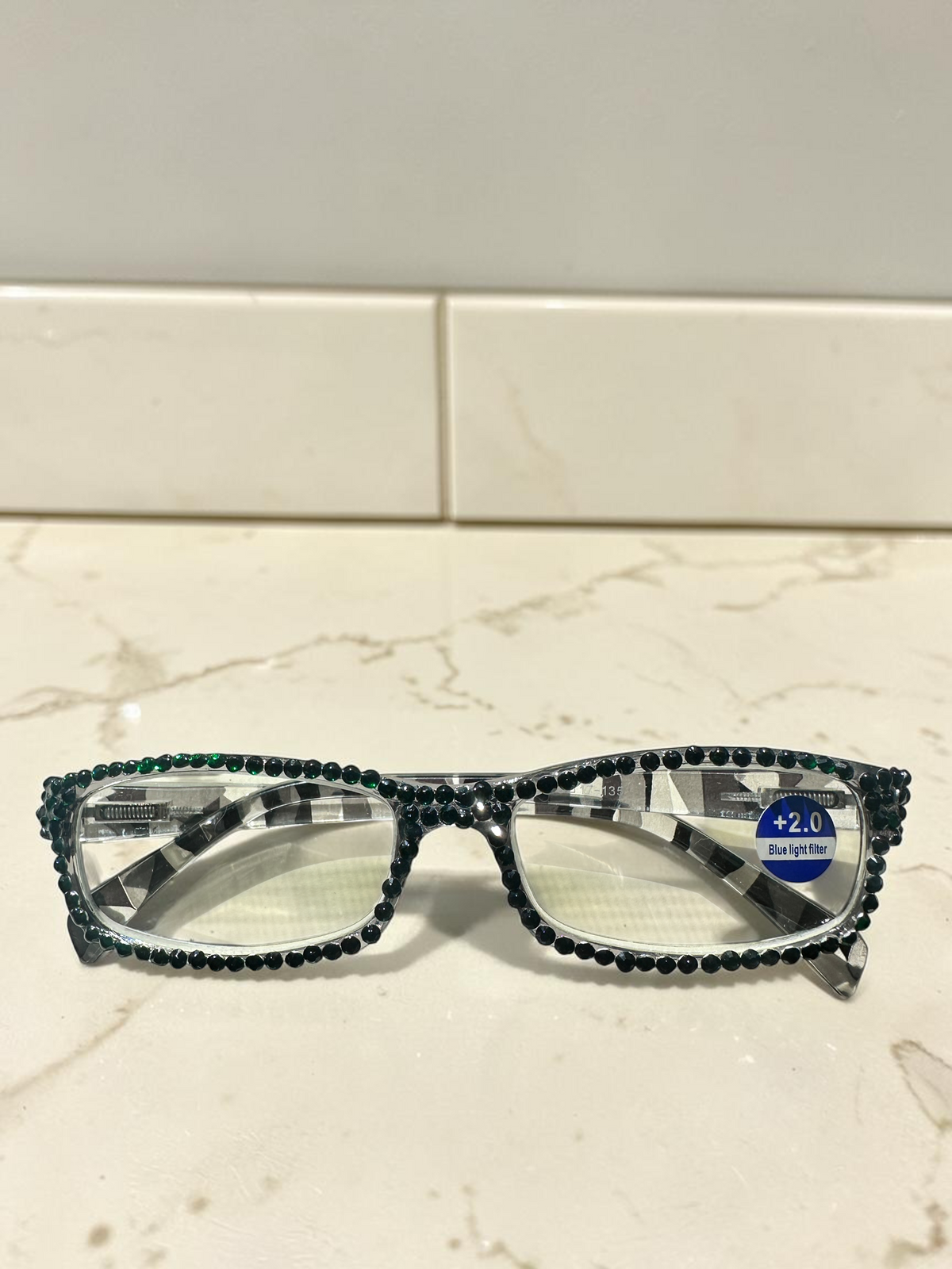 European Crystal Reading Glasses – Bling Rhinestone Readers +1.00–3.25 – Sparkly Eye Eyewear, Includes Care Kit