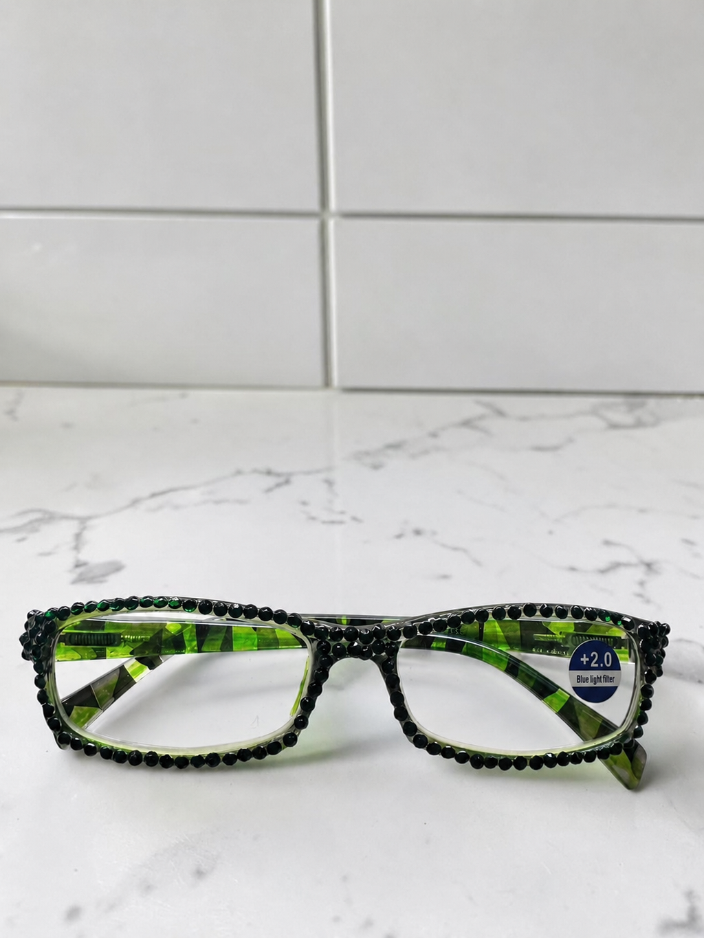 European Crystal Reading Glasses – Bling Rhinestone Readers +1.00–3.25 – Sparkly Eye Eyewear, Includes Care Kit