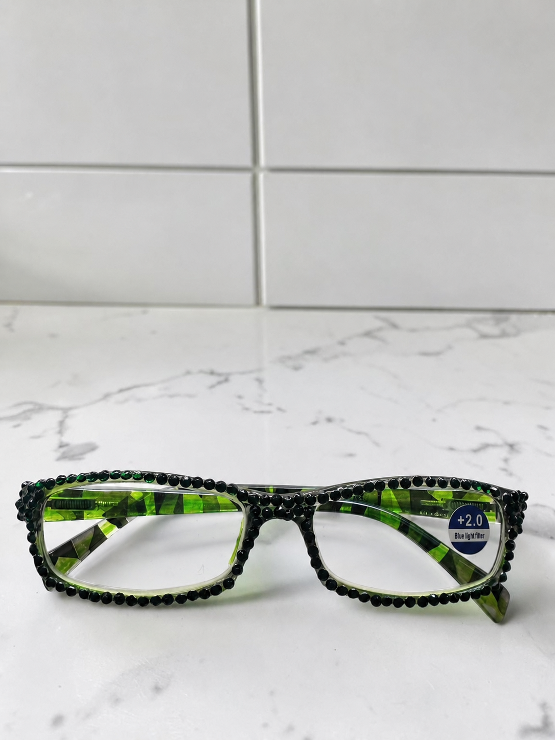 European Crystal Reading Glasses – Bling Rhinestone Readers +1.00–3.25 – Sparkly Eye Eyewear, Includes Care Kit