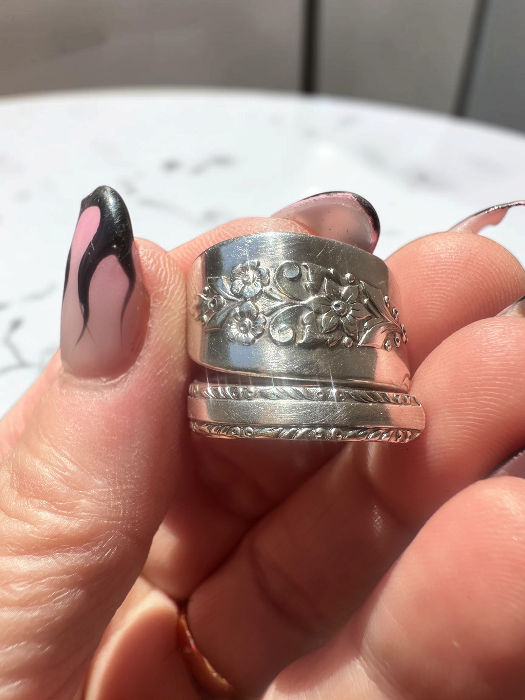 Lady Stuart 1949 Spoon Ring | Oneida Wm A Rogers Silverplate | Pick Your Size | Vintage Spoon Jewelry | Handmade Ring