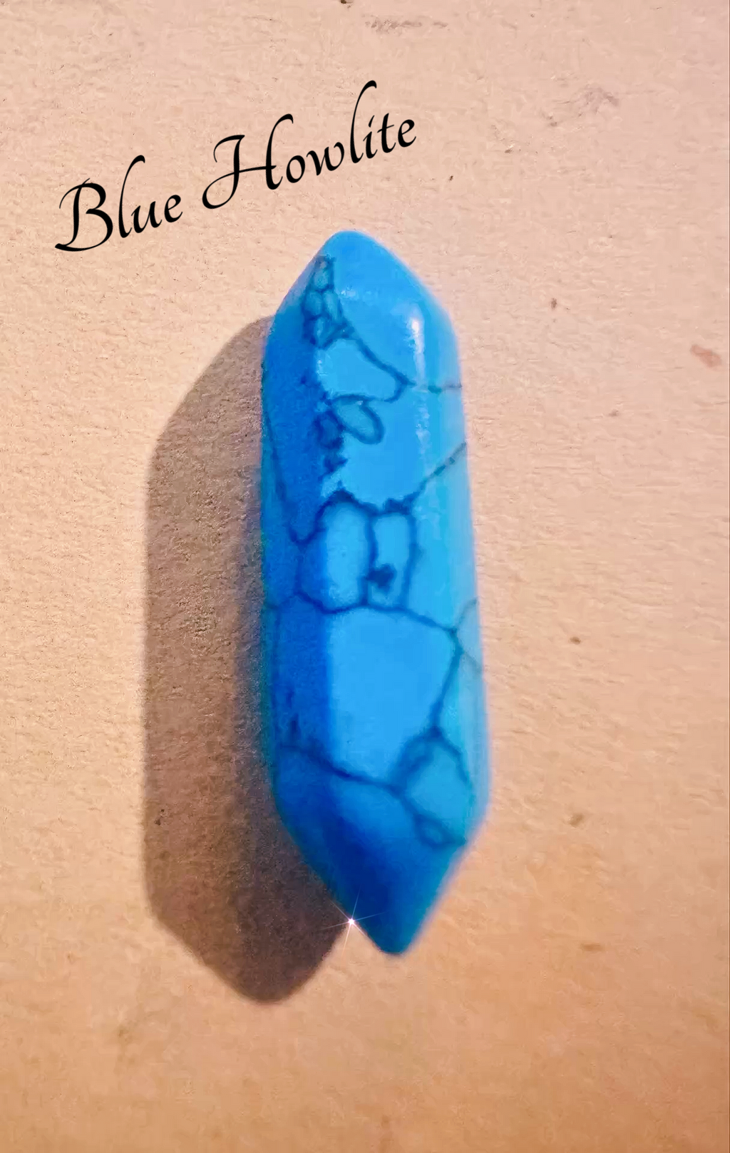 Genuine Gemstone Clip displaying Blue Howlite, a stylish accessory for card grabbing and bracelet help.
