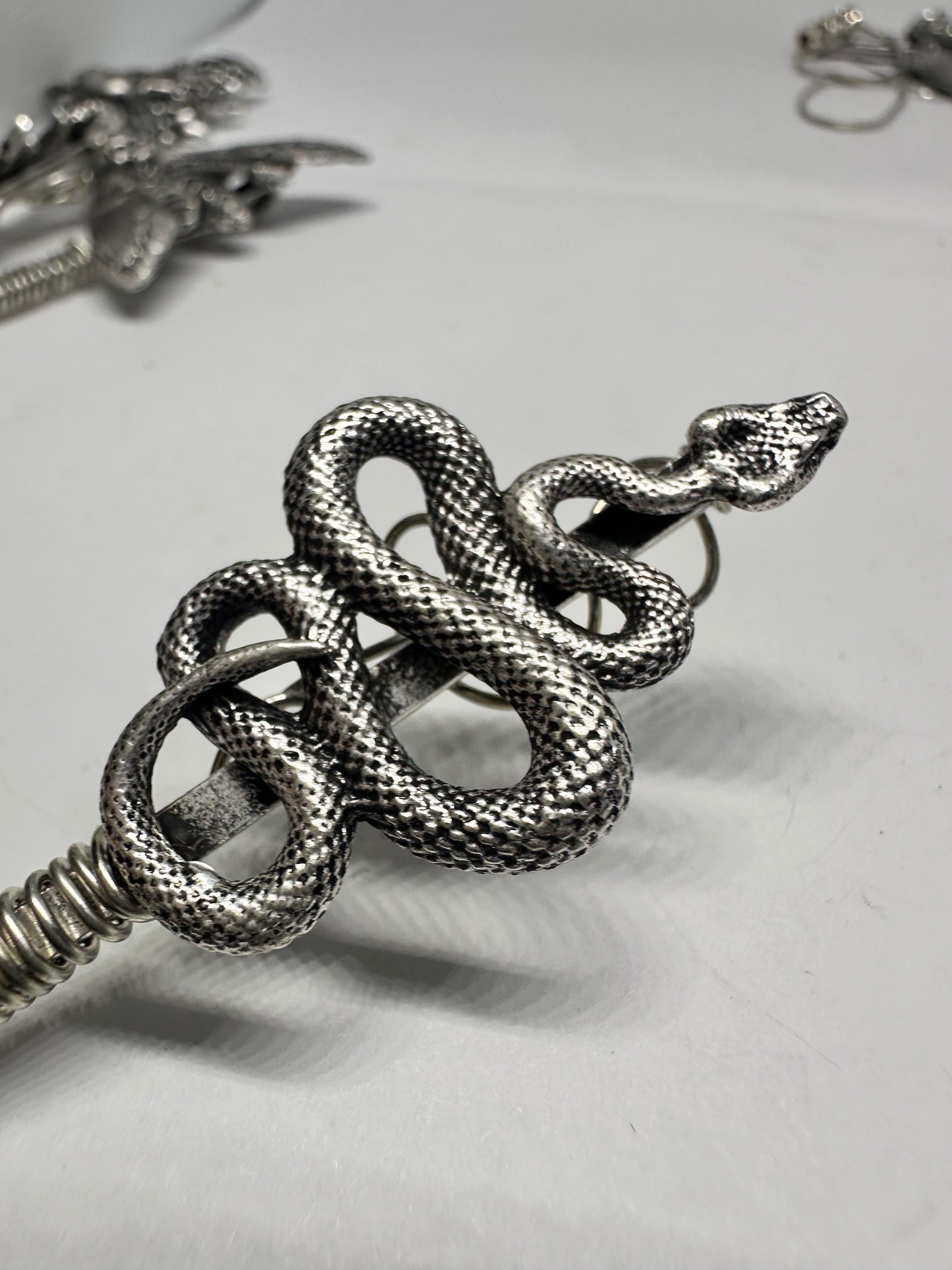 Handmade Wire-Wrapped Bracelet Helper Clips - Unique Butterfly, Skull & Snake Designs