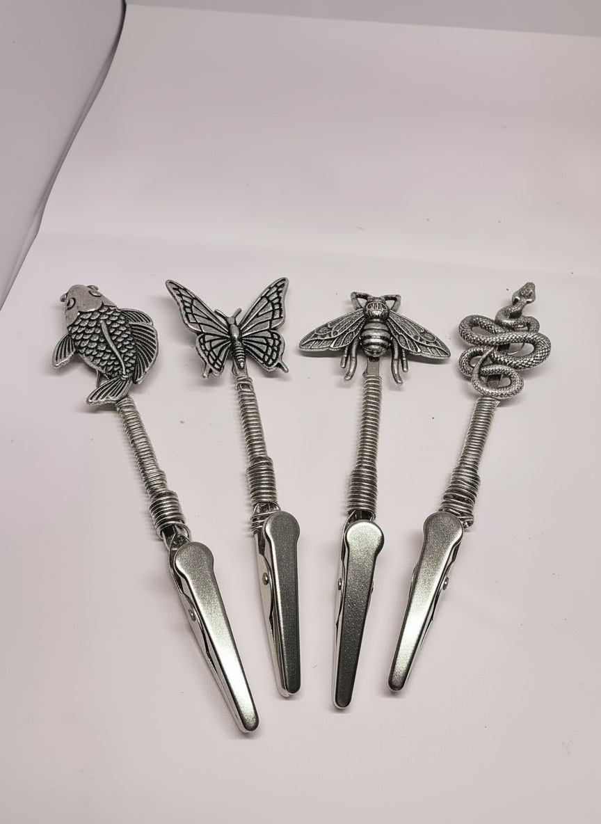  butterfly-themed atm clips on a white background