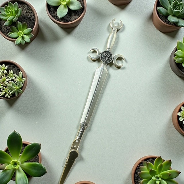 Handmade Mystical ATM Card Clips with Celestial & Pagan Charms – Unique Collectible Grabbers