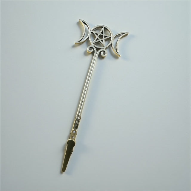 Handmade Mystical ATM Card Clips with Celestial & Pagan Charms – Unique Collectible Grabbers