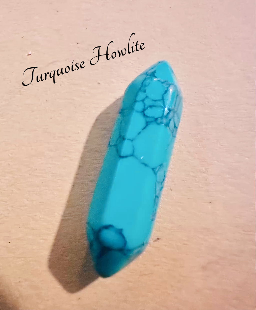 Genuine Gemstone Clip – ATM Card Grabber, & Bracelet Helper highlighting a bright Turquoise Howlite stone, perfect for adding a unique touch.