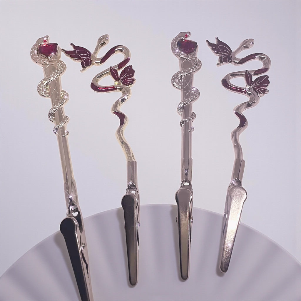 Collection of ATM Card Clip Tools featuring decorative snake designs, ideal for stylish and functional accessories.