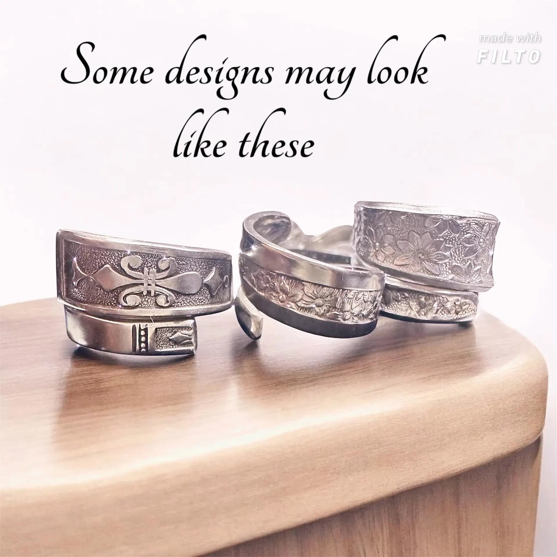 Mystery Vintage Spoon Ring: Handcrafted Stainless Steel Double Wrap, a one-of-a-kind piece for surprise lovers.