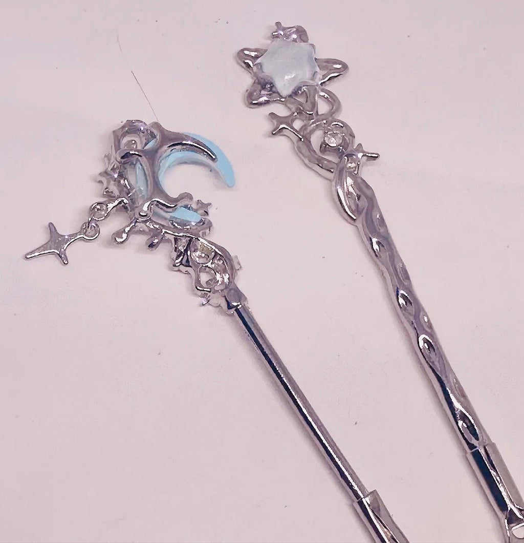 ATM Card Grabber Tool for Long Nails, Celestial Moon Star Card Puller Helper