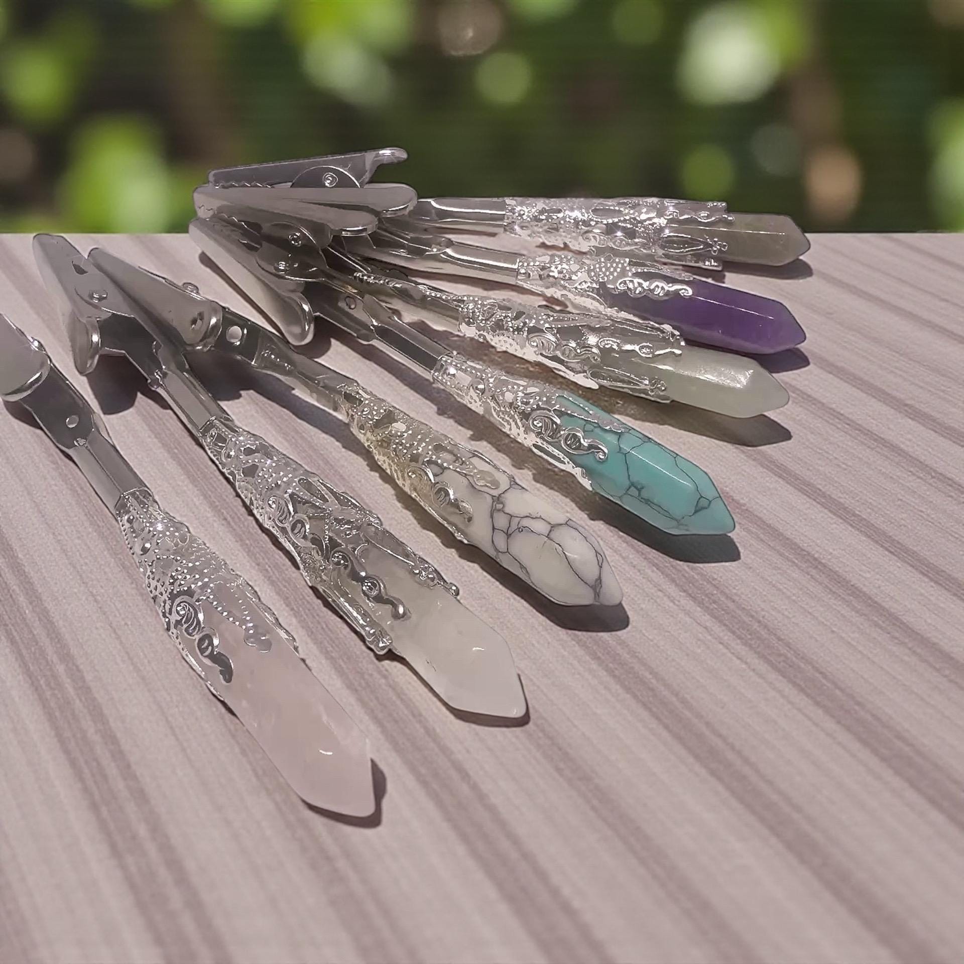 ATM Card Clip genuine Crystal point  • Bracelet Buddy • Long Nail Helper/debit card grabber