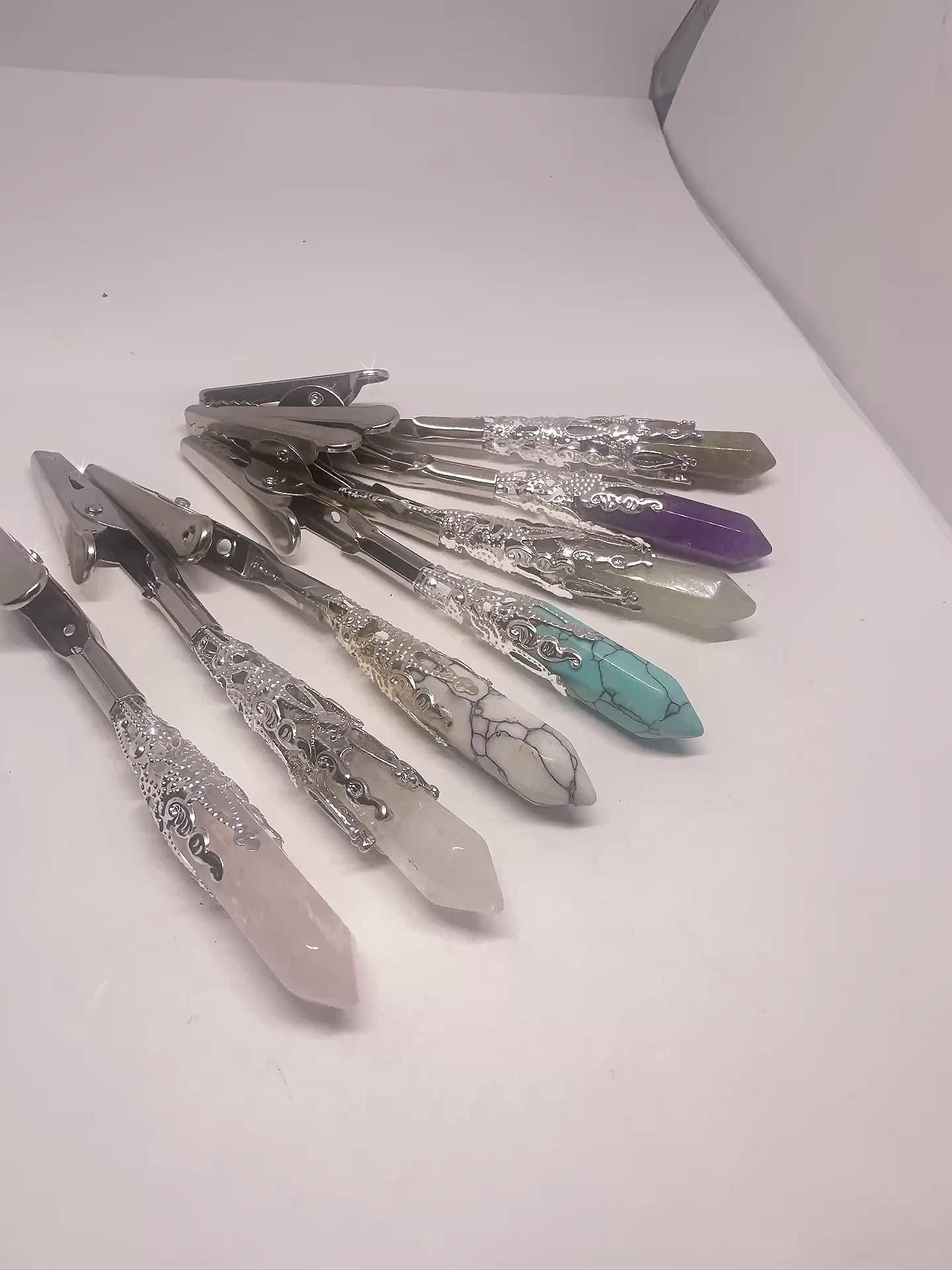 ATM Card Clip genuine Crystal point  • Bracelet Buddy • Long Nail Helper/debit card grabber