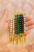 Genuine Gemstone ATM Card Clip • Long Nail Helper • Bracelet Buddy • Card Grabber • Sold Individually
