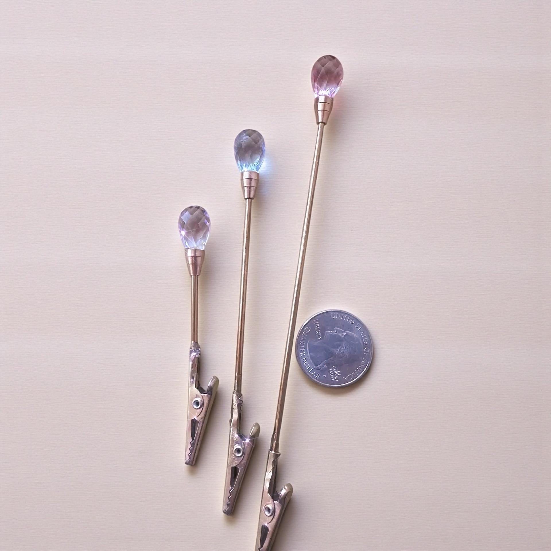 Dainty Crystal ATM Card Clip, Bracelet Helper Tool, Long Nail Grip