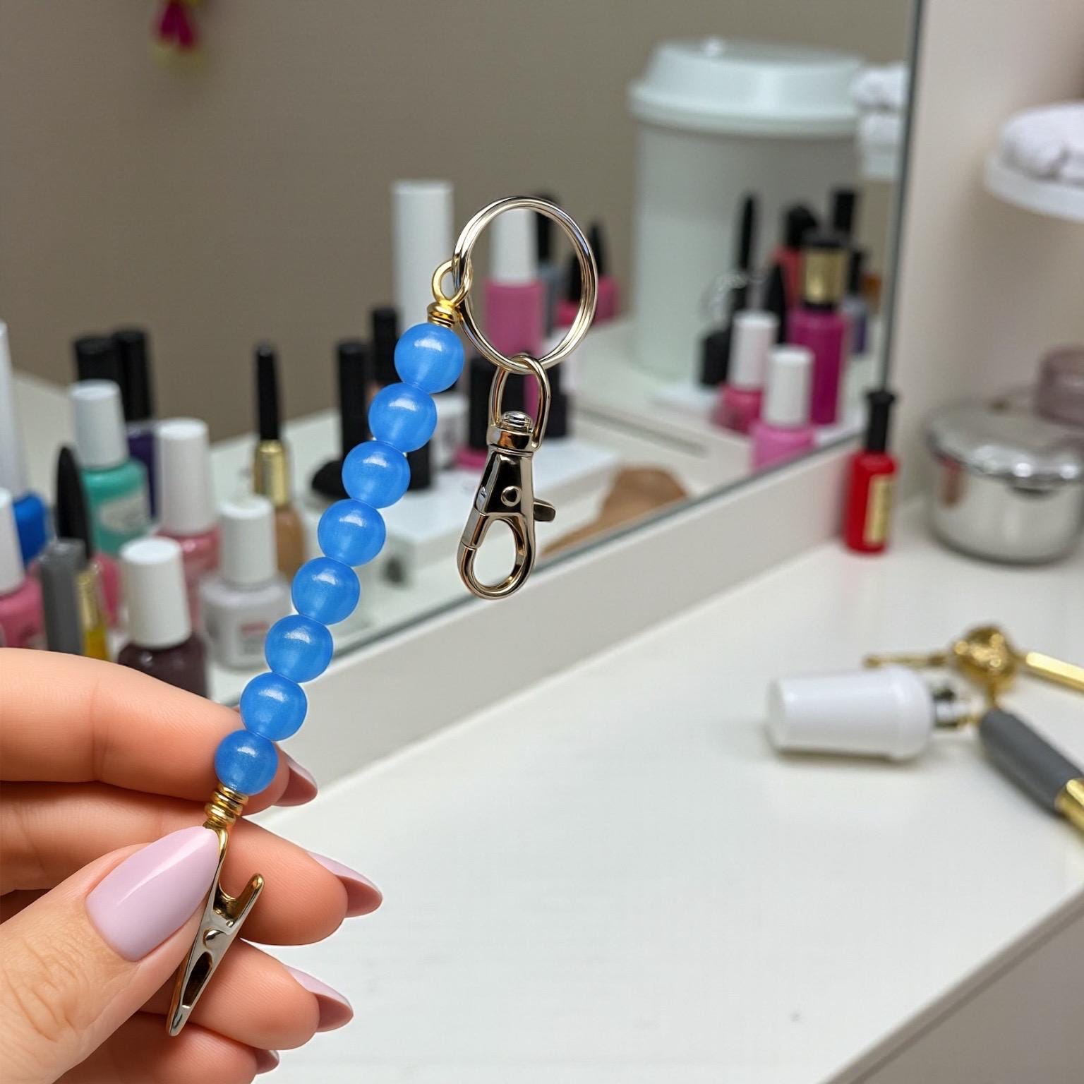 ATM Card Clips Genuine Gemstone  • Long Nail Helpers • Bracelet Buddy Tools • 4 Color Options