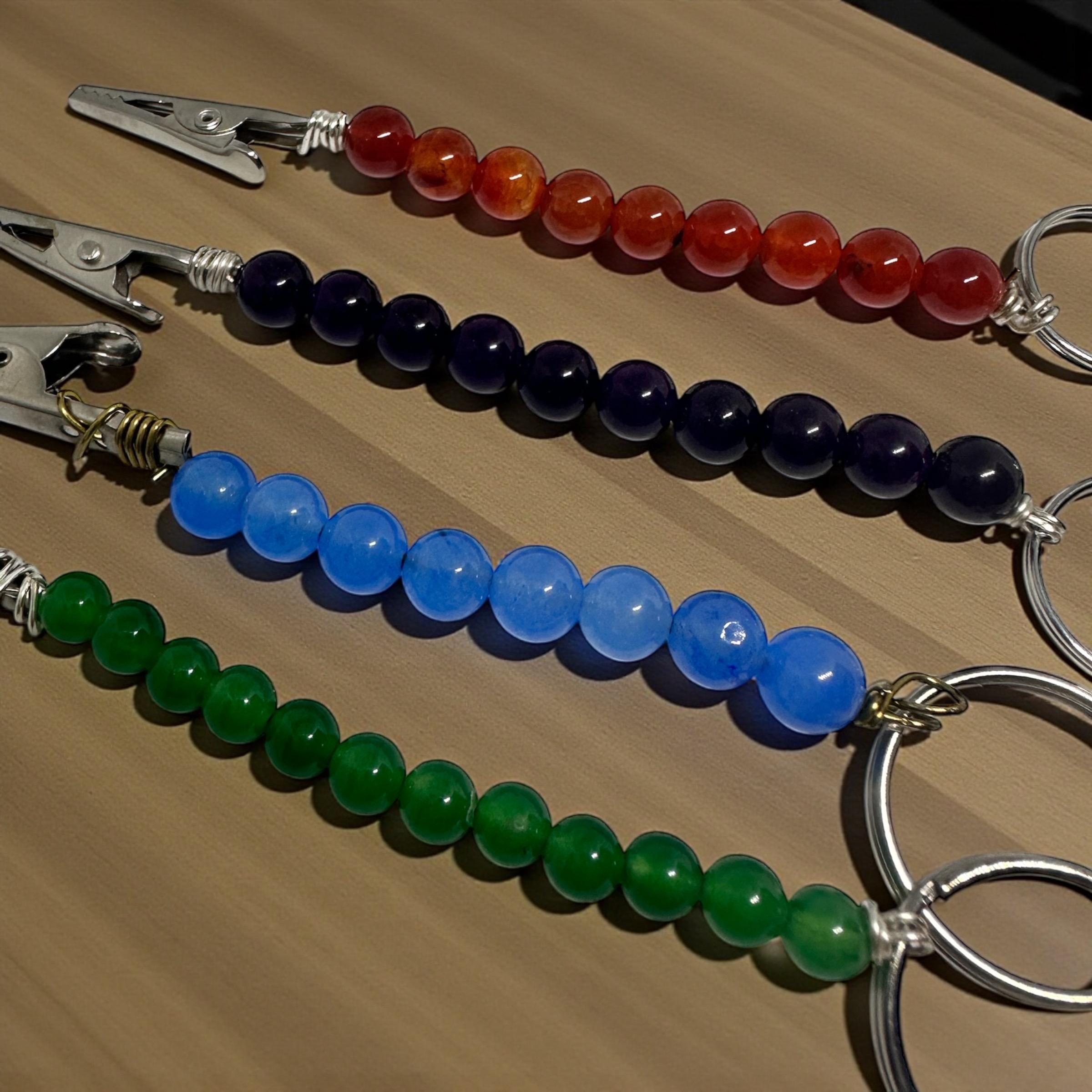 ATM Card Clips Genuine Gemstone  • Long Nail Helpers • Bracelet Buddy Tools • 4 Color Options