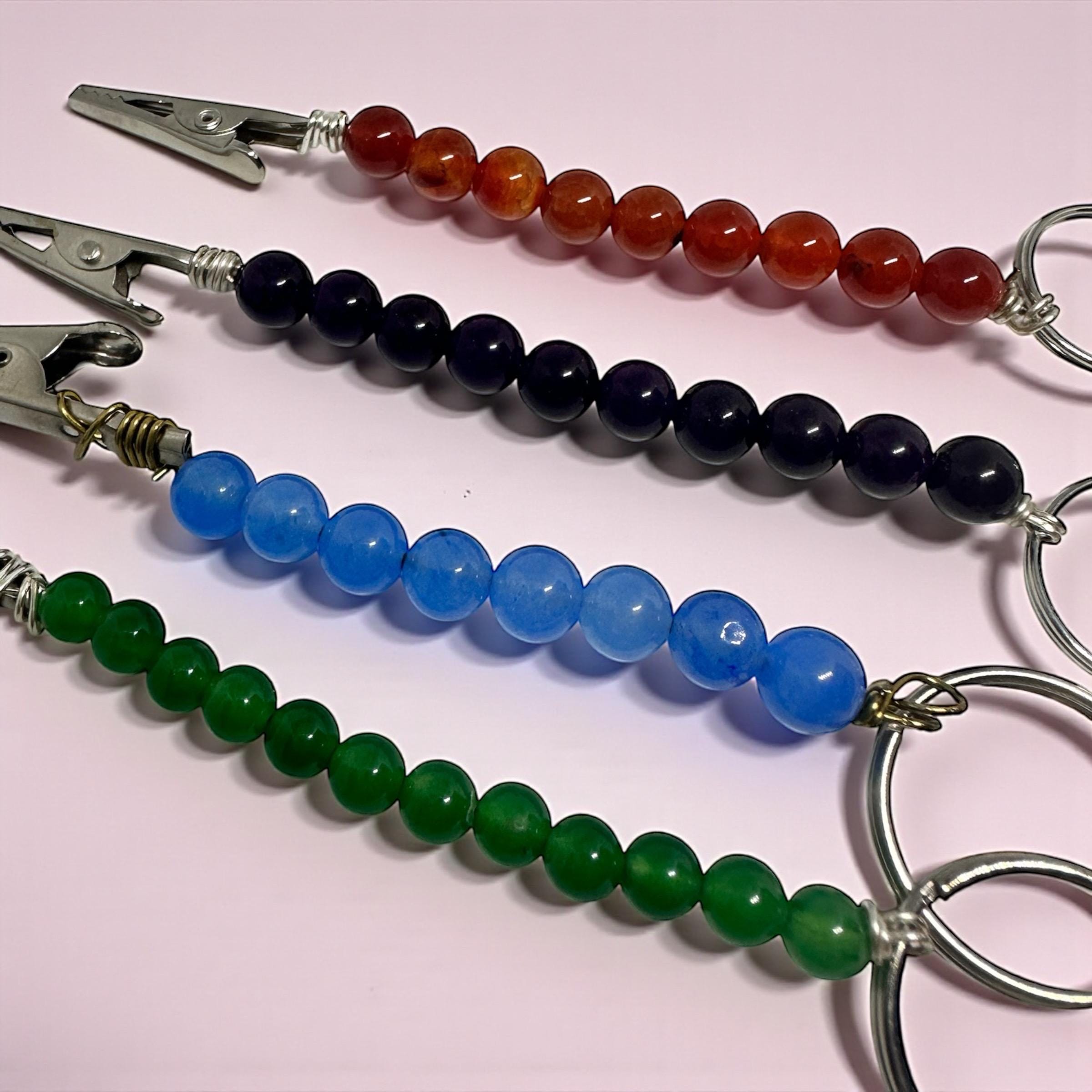 ATM Card Clips Genuine Gemstone  • Long Nail Helpers • Bracelet Buddy Tools • 4 Color Options