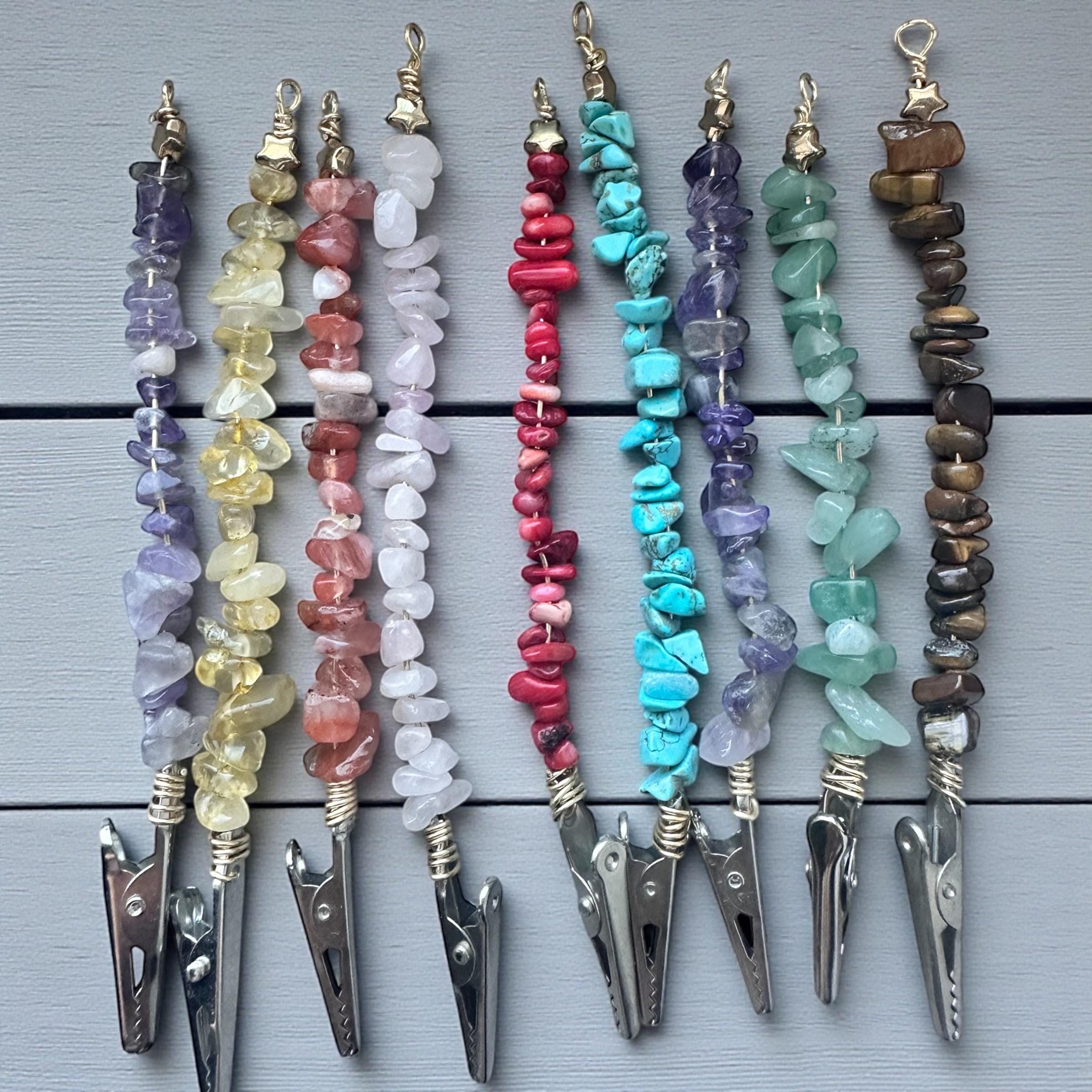ATM Card Clip Crystal Gemstone • Long Nail Helper, Bracelet Buddy