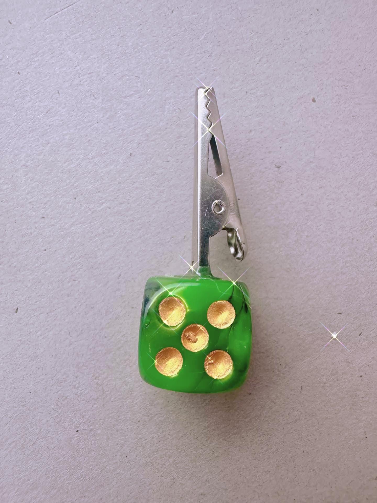 Marble Dice ATM Card Clip – Long Nail Helper – Debit Card Grabber – Choose Color