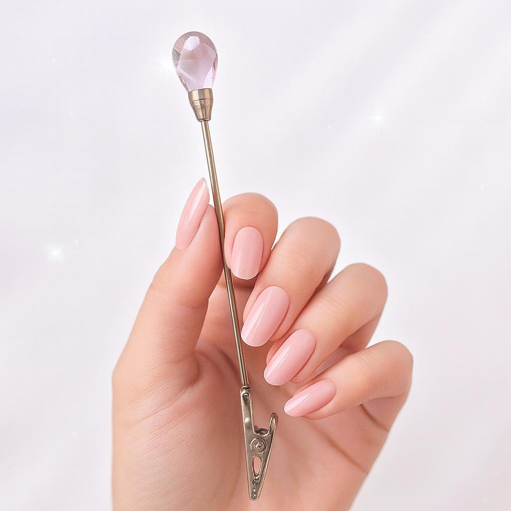 Dainty Crystal ATM Card Clip, Bracelet Helper Tool, Long Nail Grip