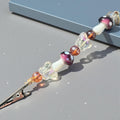 Bracelet Helper Tool – Crystal Beaded ATM Card Grabber – Long Nail Helper – One Hand Bracelet Clasp – Ceramic Mushroom Beads