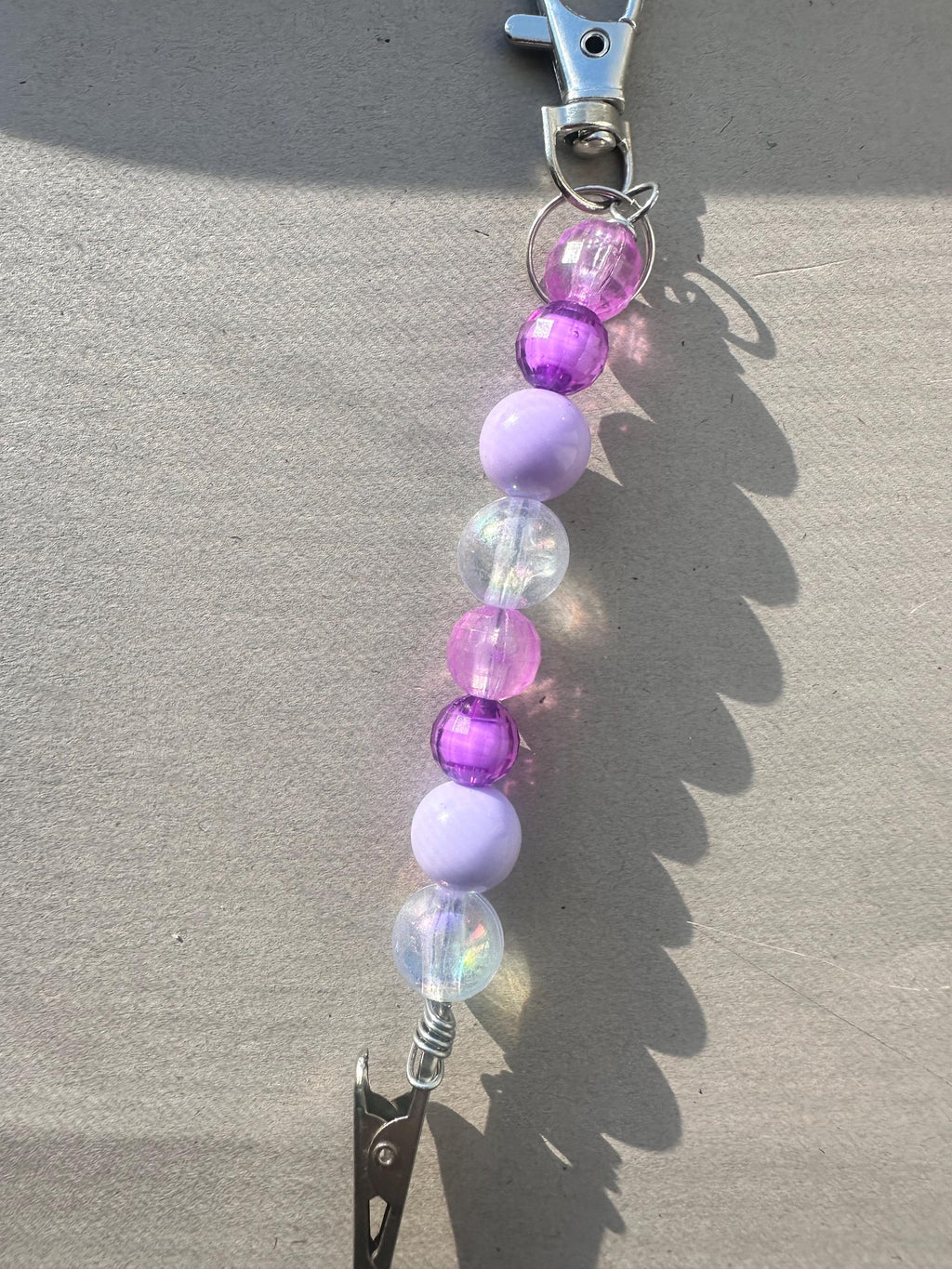 Purple Crystal Card Clip – Long Nail Helper, ATM Grabber