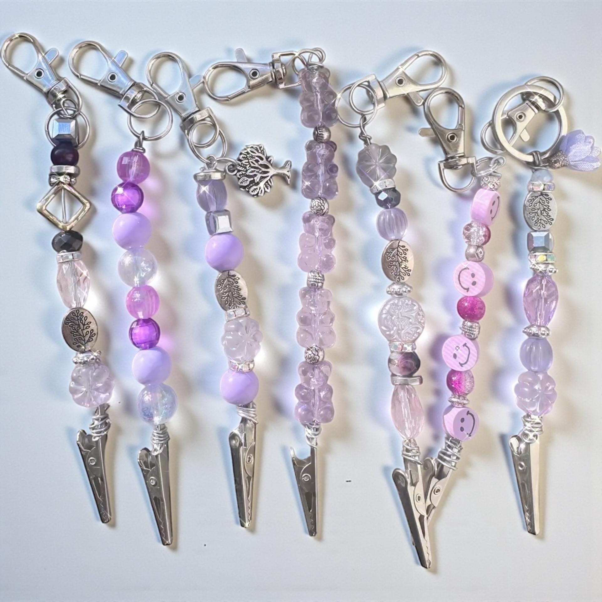Purple Crystal Card Clip – Long Nail Helper, ATM Grabber