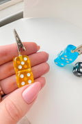 Dice ATM Card Clip – Long Nail Helper Tool – Choose Your Color – Acrylic Dice Grabber