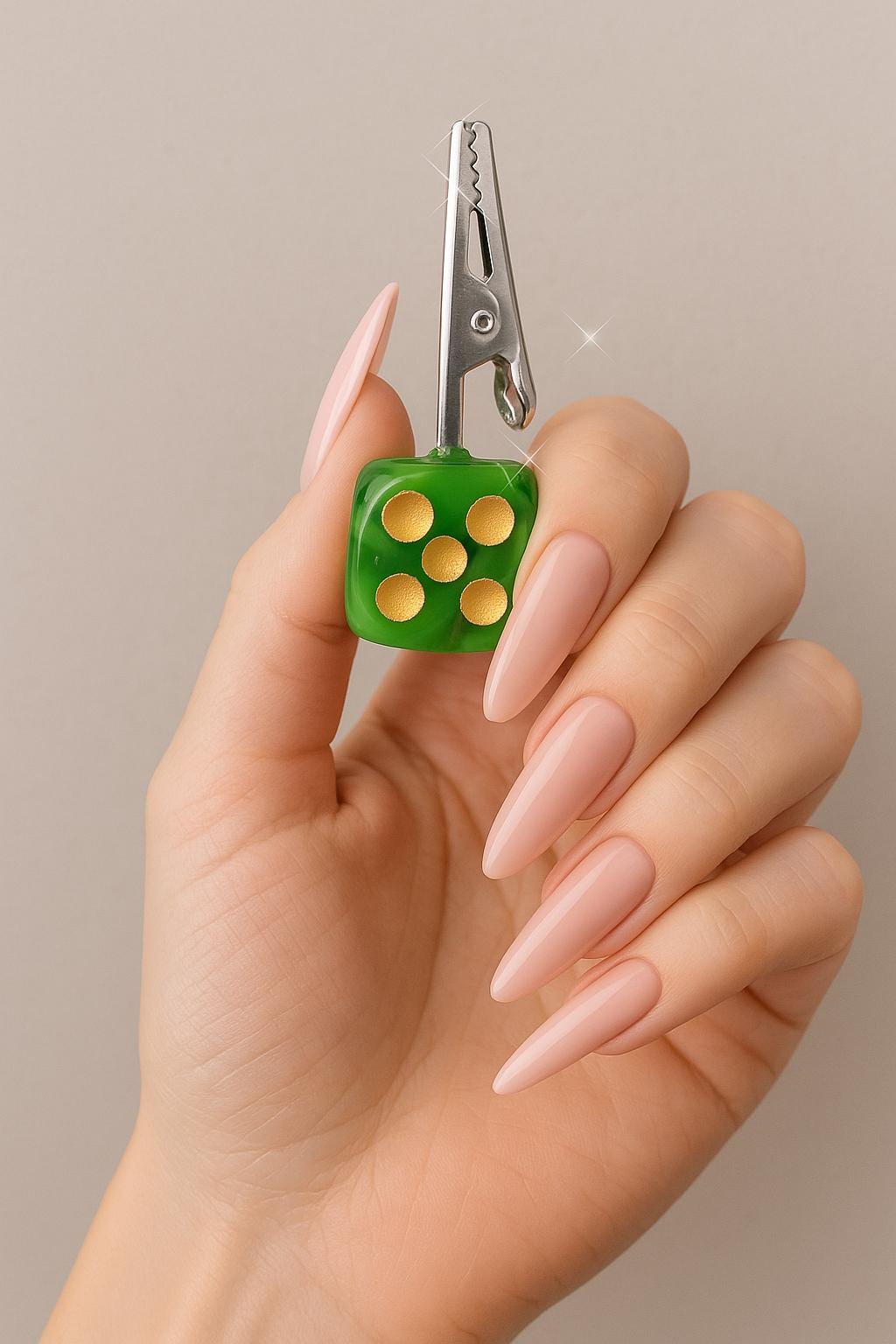 Marble Dice ATM Card Clip – Long Nail Helper – Debit Card Grabber – Choose Color