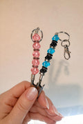 Dice Beaded Card Grabber Keychain | Long Nail Helper