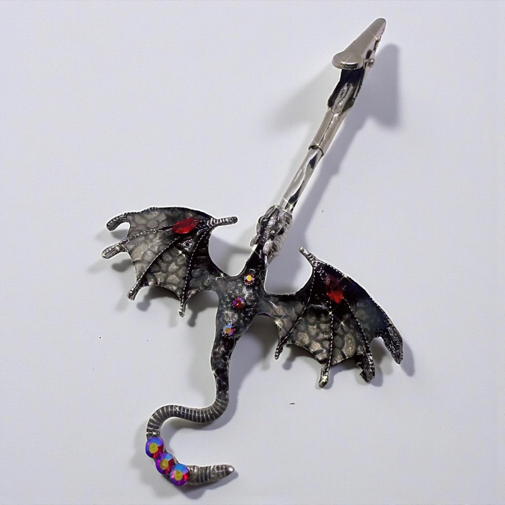 Dragon ATM Card Clip, Fantasy Gothic Card Grabber, Handmade Dragon Debit Card Helper, Long Nail Card Pull, Mythical Accessory Gift