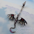 Dragon ATM Card Clip, Fantasy Gothic Card Grabber, Handmade Dragon Debit Card Helper, Long Nail Card Pull, Mythical Accessory Gift
