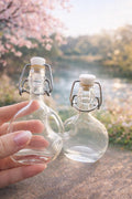 Set of 2 Vintage Swing-Top Glass Decanters – Mid-Century Barware