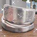 Hand Stamped Vintage Spoon Ring Moon and stars – Silver Plated Upcycled Flatware Jewelry