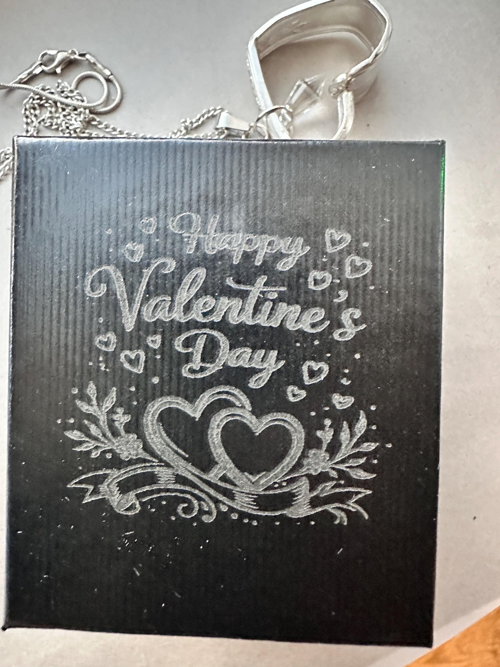 Upcycled Spoon Heart Necklace – Handmade Crystal Pendant – Romantic Gift Jewelry – Gift Box Included