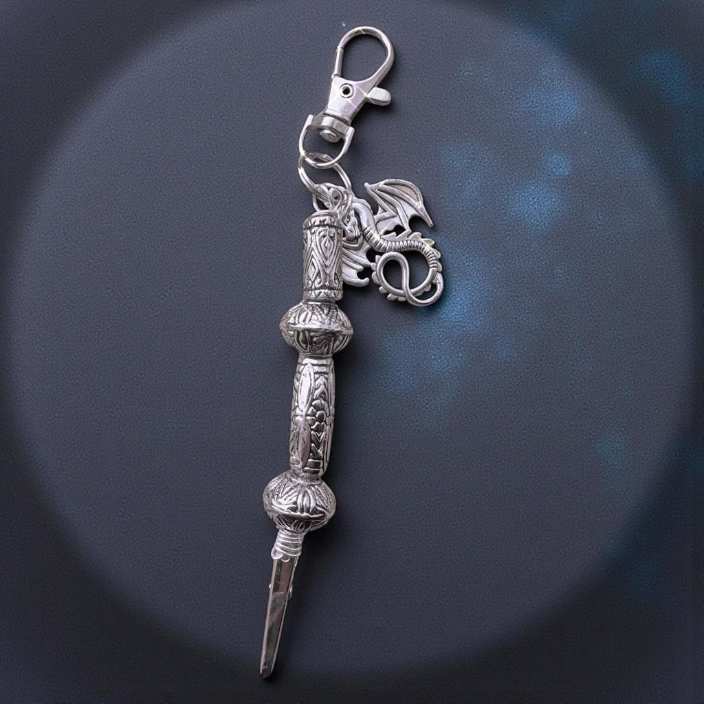 Gothic Silver Dragon or Skull ATM Card Clip – Choose Dragon Head, Skull Head or Skull Body – Handmade father day gift idea