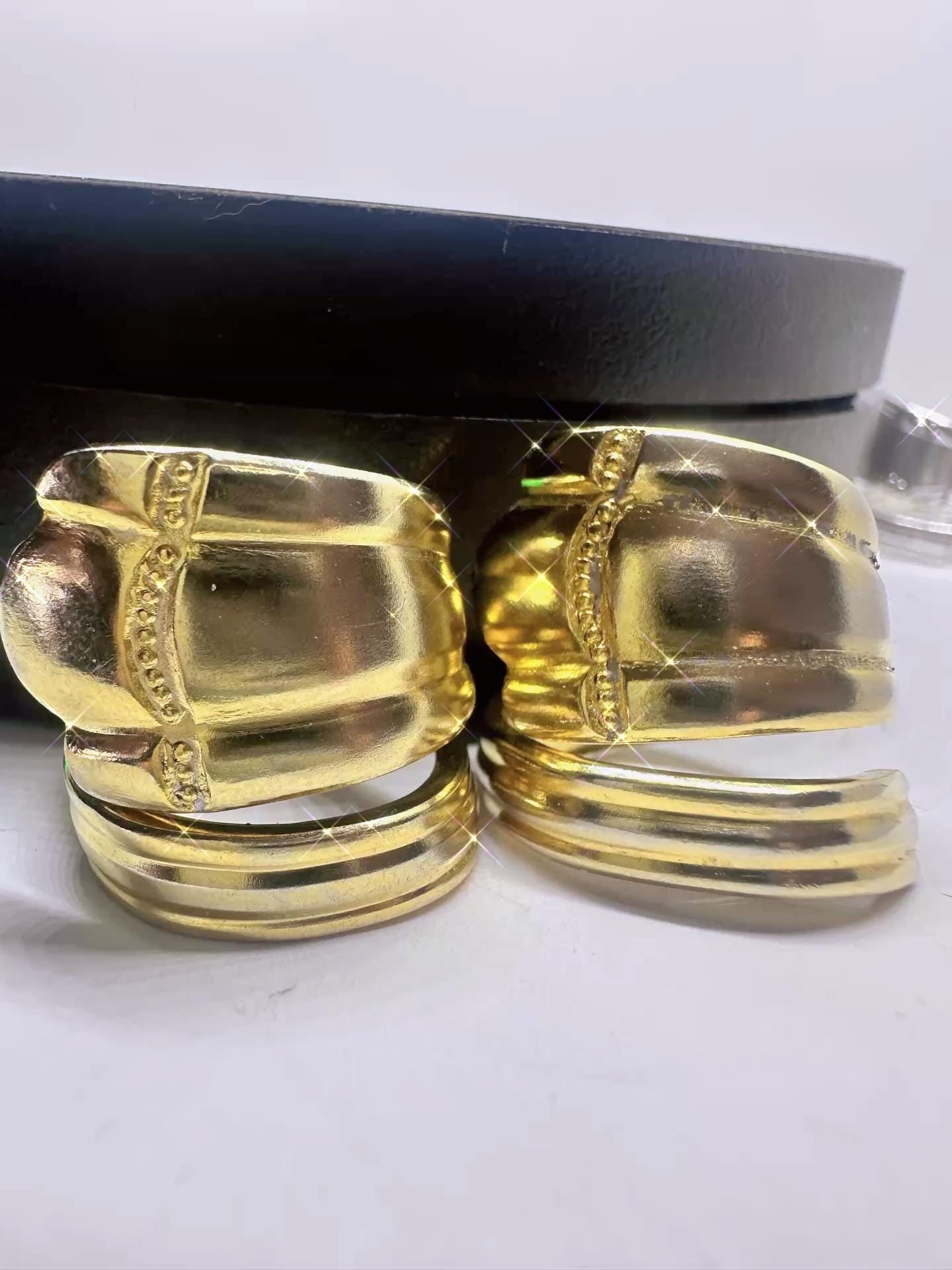 Gold Spoon Ring – Vintage Inspired Wrap Band with Crystal Accent