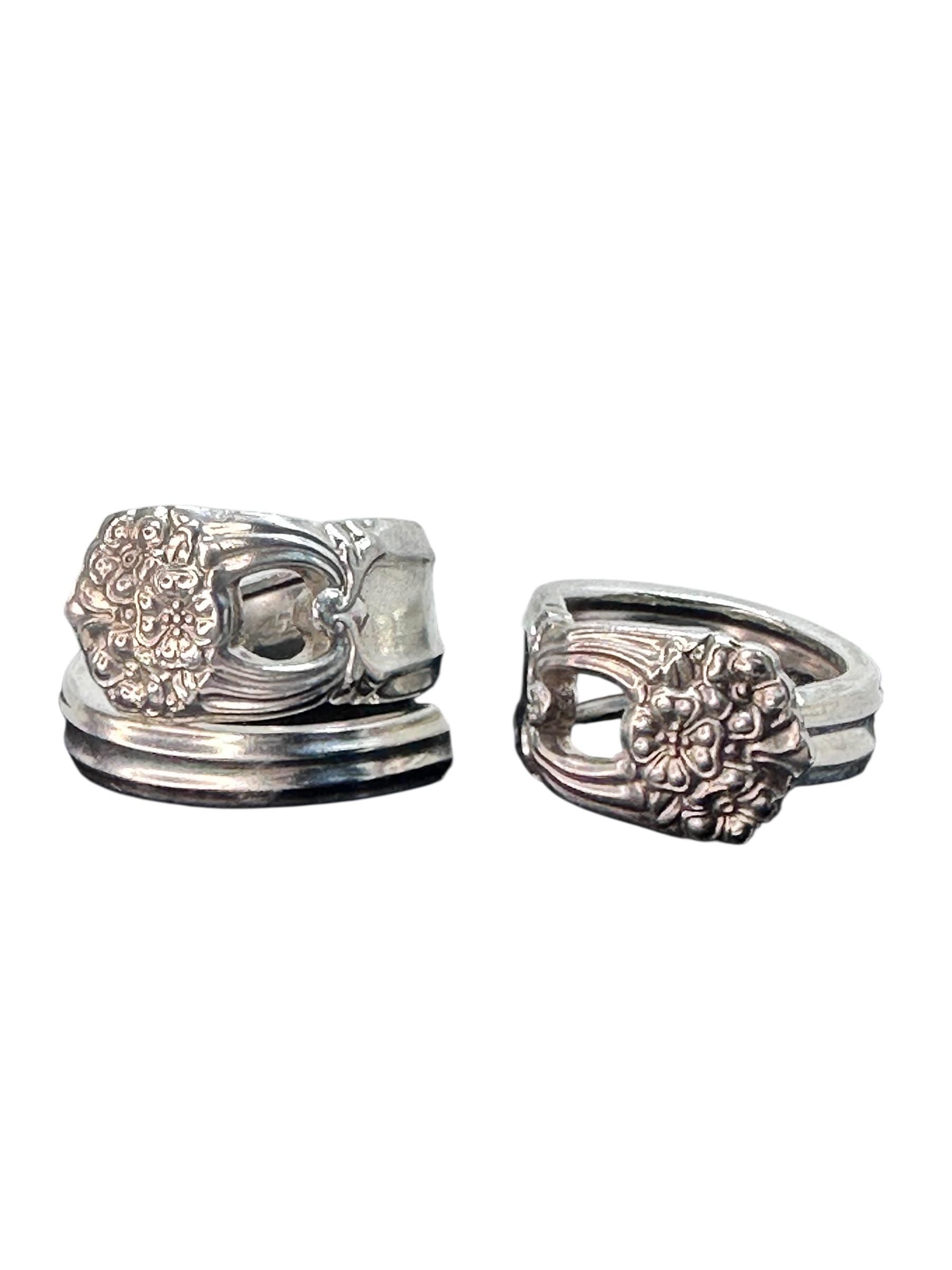 Eternally Yours Spoon Ring – Vintage Silver Plated Floral Scroll Jewelry