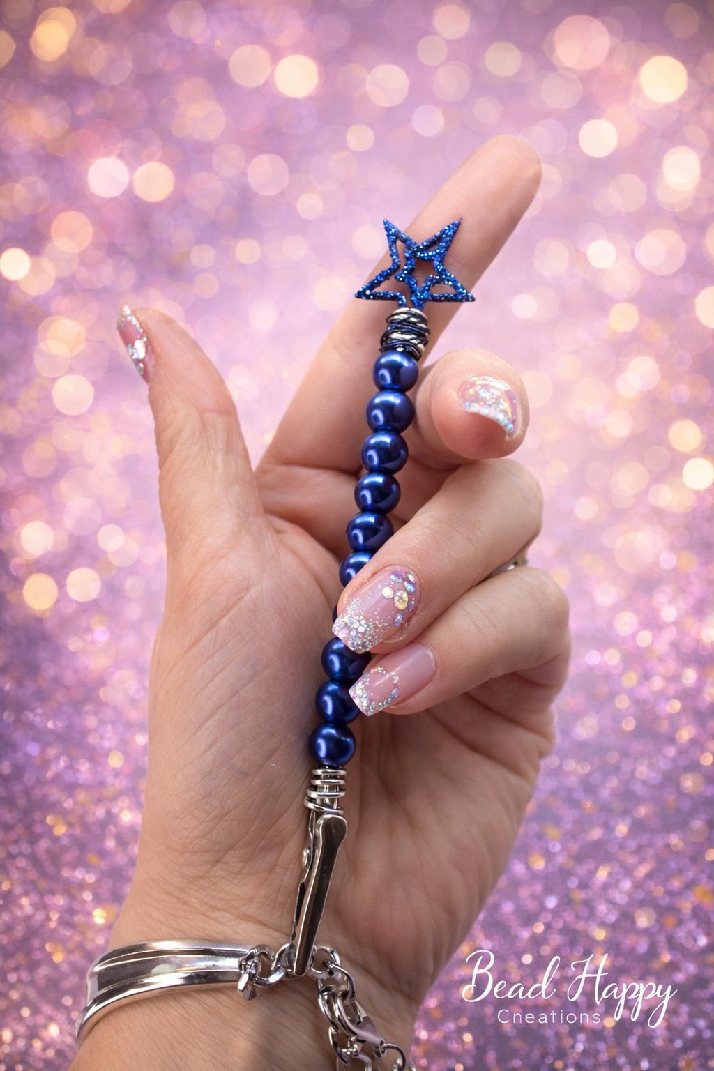 Star Wand ATM Card Grabber – Beaded Bracelet Helper Tool – Long Nail Accessory