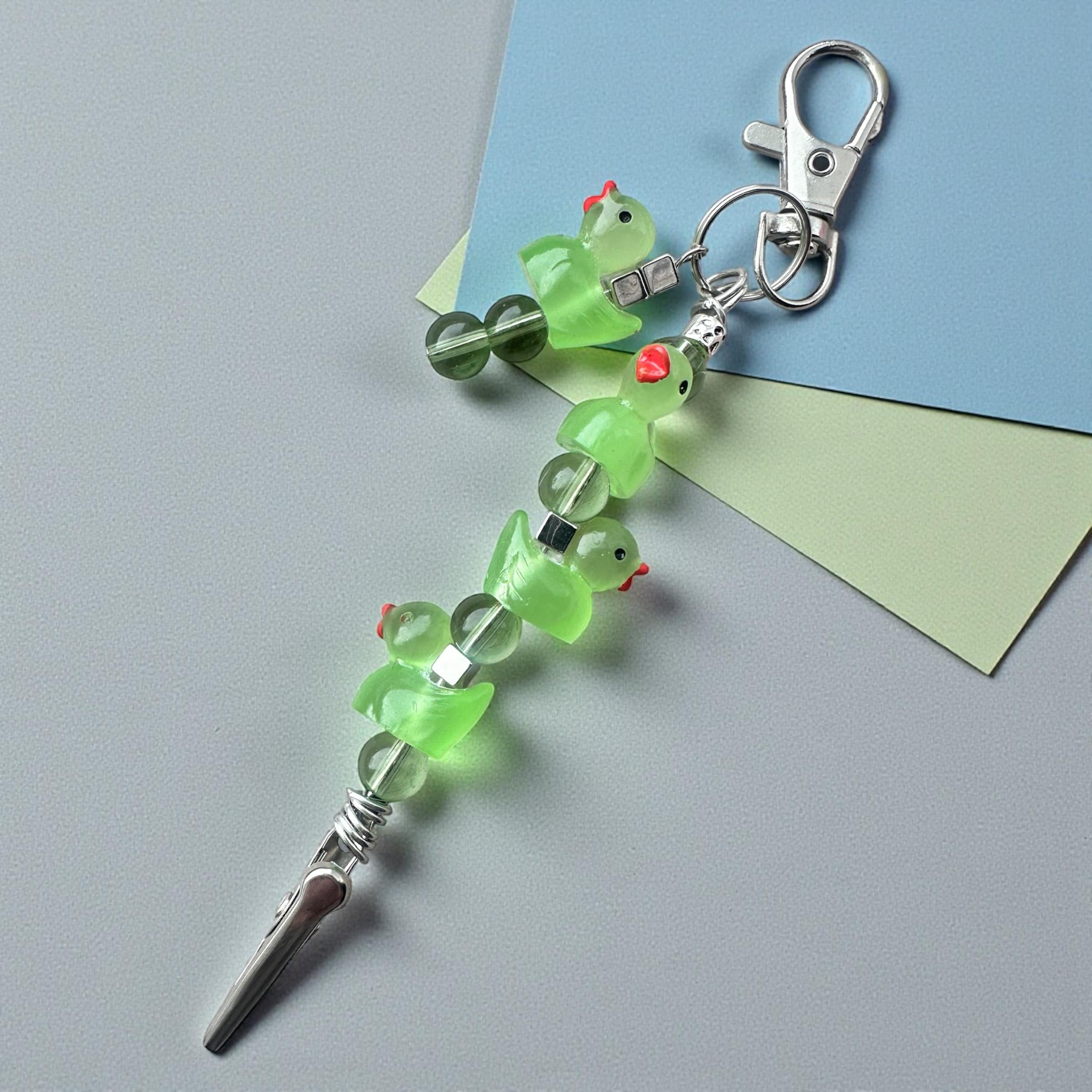 Handmade Duck Bracelet Helper Tool – ATM Card Grabber with Alligator Clip