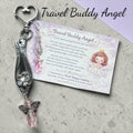 Handmade Angel Luggage Zipper Pull – Vintage Spoon Charm, Crystal Travel Bag Accessory