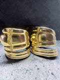 Gold Spoon Ring – Vintage Inspired Wrap Band with Crystal Accent