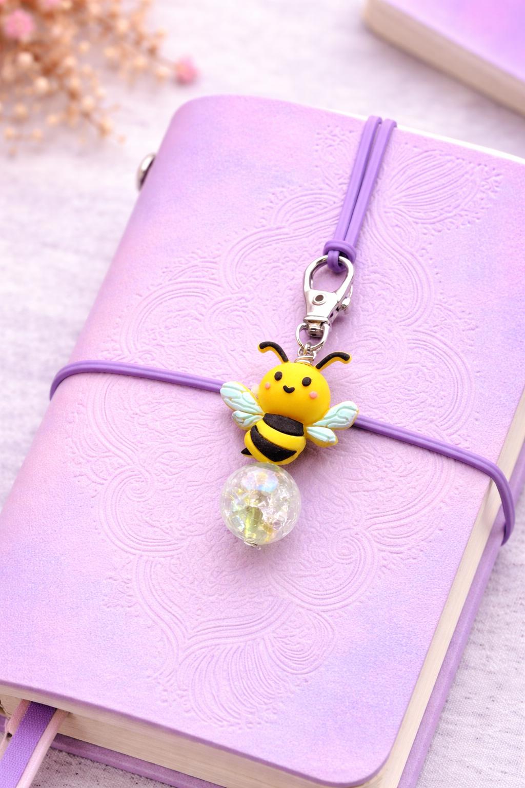 Handmade Owl, Cow, Bee, Flamingo Journal Charm Clip Accessory