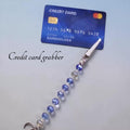 Extracteur de carte bancaire Ocean Crystal – Aide pour ongles longs – Extracteur de carte de crédit perlé avec boîte cadeau