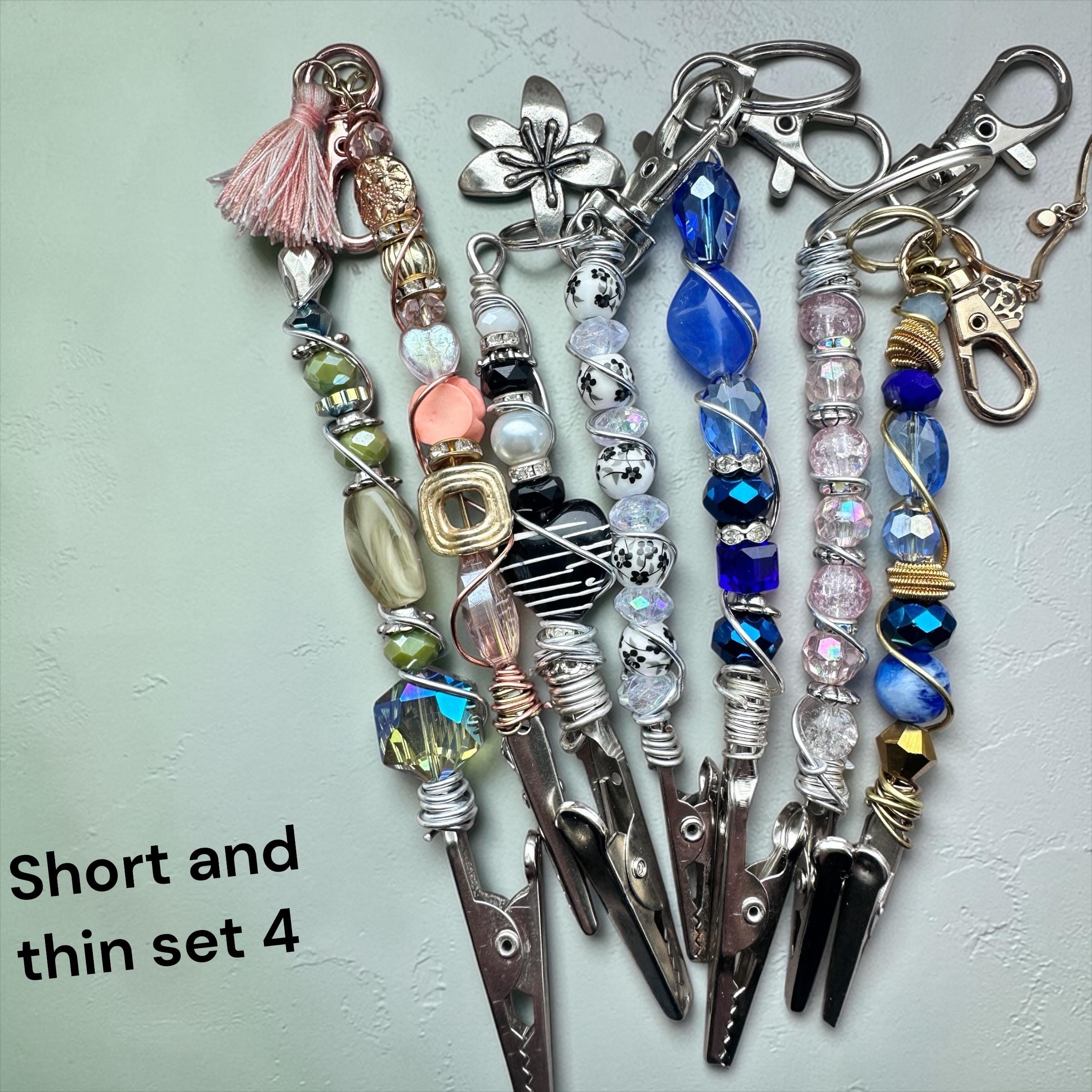 Mystery Beaded ATM Card Clip make your own – Choose Your Bead Style & Charm Theme