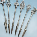 Handmade ATM Card Grabber Clip, Long Nail Helper Tool, Western Star Hamsa Sword Styles