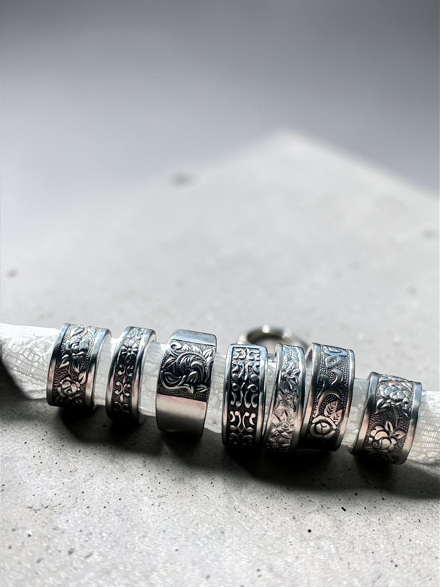 Mystery Ring stainless steel – Floral Engraved Band Ring – Choose Your Size – Vintage  Ring – Gift for Her – Everyday Jewelry
