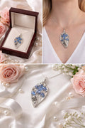 Upcycled Silver Plated Spoon Pendant Necklace, Vintage Floral Silverware Jewelry
