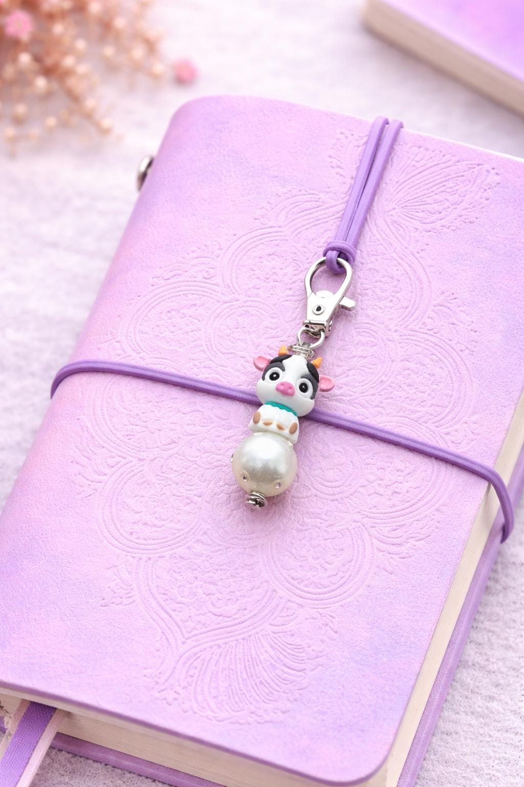 Handmade Owl, Cow, Bee, Flamingo Journal Charm Clip Accessory